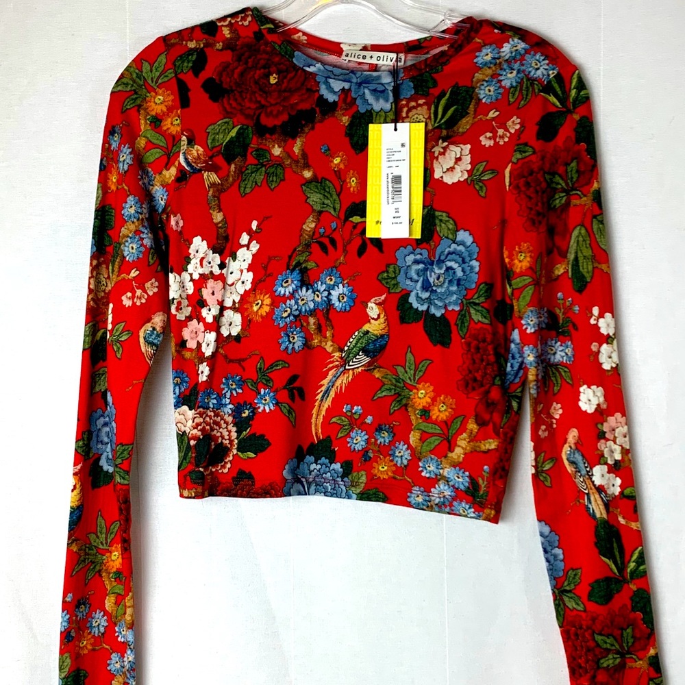 NWT Alice and Olivia floral top